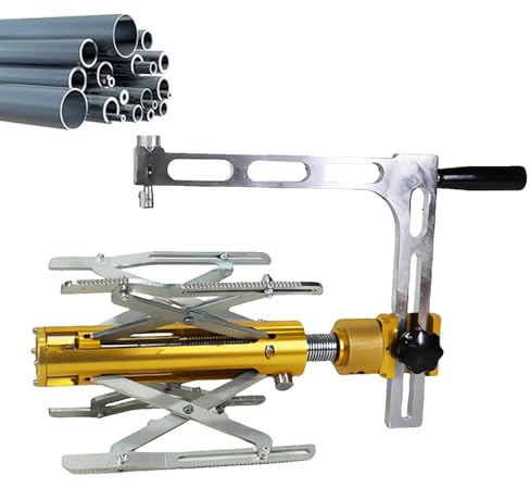 Raspador manual giratorio para tuberías, herramienta de raspado externo para tuberías de PE, elimina la capa de oxidación, para proyectos de fontanería profesionales y de bricolaje.(75-200mm)