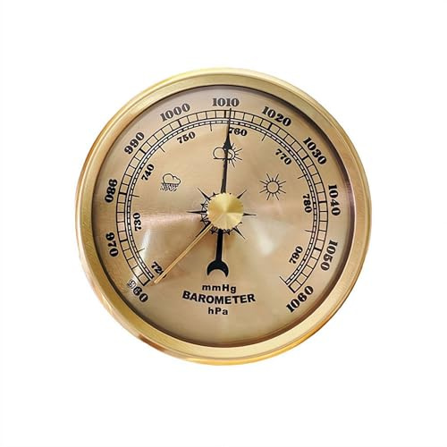 Wall Hanging Barometer,All-Season Metal Barometer for Indoor & Outdoor Use,Ø7cm Household Weather Instrument,Accurate Weather Station for Home and Office