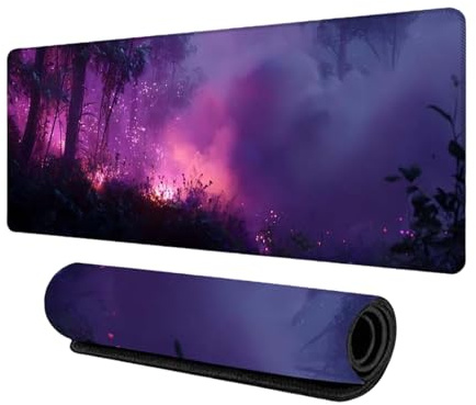 HFDTGD Alfombrilla Raton Gaming XXL 800x300mm Cielo Estrellado Grande Alfombrilla Teclado y Raton Impermeable Base de Goma Antideslizante y Opcion de Diseno Personalizado