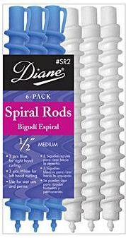 Rods Spiral Medium (1/2) * 3-blue & 3-white