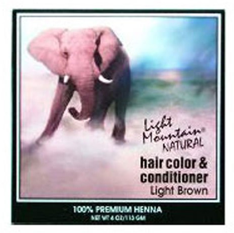 Light Mountain - Henna, Light Brown 4 Oz (Multi-Pack)