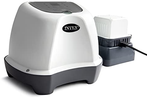 Intex Clorador salino para piscinas, 4 gramos/hora, piscinas desmontables pequeñas, 17.000 litros, , 3 modos de autolimpieza, programación 12 horas (55244)