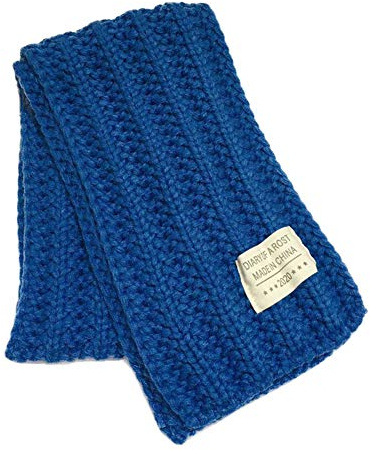 Vobony Baby Mädchen Strick Schal Herbst Winter Warme Halstuch Weicher Kinderschal Schlauchschal Nackenwärmer (Blau)