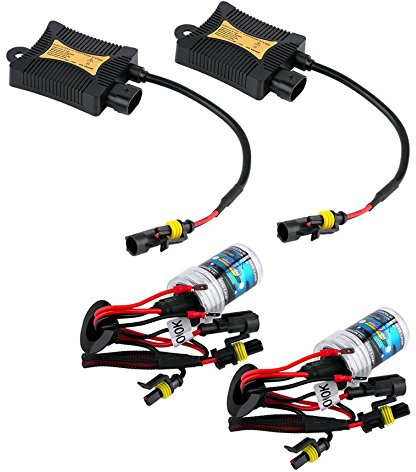 LEOFLA Fari Xenon Slim Kit Centraline E Lampade Hid H7 6000K Luce Bianca 35W Auto