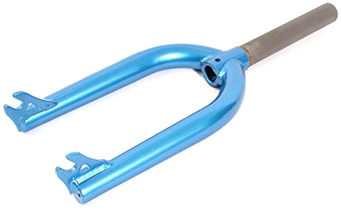 KHE BMX Fork 16 Inch 1/8 Inch 10 mm Blue HiTen Steel Only 1040 g Shaft 170 mm