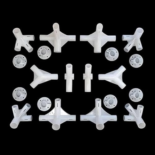 20 Stück Ersatzteile für 3 x 9 m Pavillon, Markise, Zelt, Eckverbindung, 25/19 mm, DIY-Rohrverschraubung, Zeltgestell-Armaturen, Outdoor-Camping-Zubehör