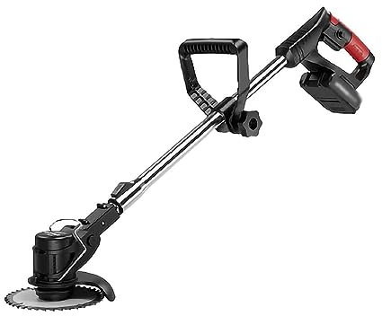 HYQHYX desbrozadora bateria Cortacésped eléctrico, cortacésped doméstico pequeño, Cuchilla de plástico, batería de Litio, Cargador rápido
