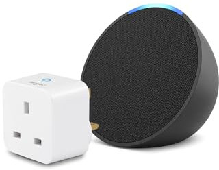 Echo Pop | Charcoal+ Sengled Smart Plug, Works with Alexa - Smart Home Starter Kit