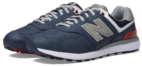 New Balance Herren 574 Greens V2 Golfschuh, Marineblau, 44.5 EU