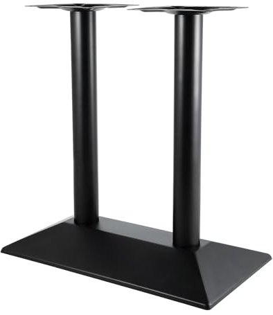 Toemics Tischgestell, Tischgestell Schwarz, Tischfüße Schwarz, Tischbeine Metall, Höhe 72cm Tischbeine Aus Doppelten Stahlsäulen Tischbein, Robuste für Esstisch oder Schreibtisch