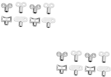 Hemobllo 16pcs Radiator Bleed Key Radiator Valve Spanner Stopcock Wrench Leak Design