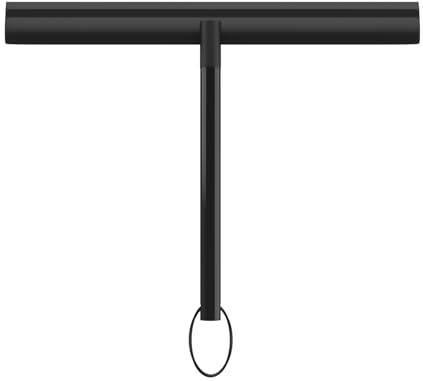 Radikor Tergivetro per Doccia, 26cm Tergivetro Doccia in Silicone con Anima in Acciaio Inossidabile, Pulisci Vetro Doccia,Tergicristallo Doccia, tergidoccia per Finestre, Specchi, Bagno - Nero
