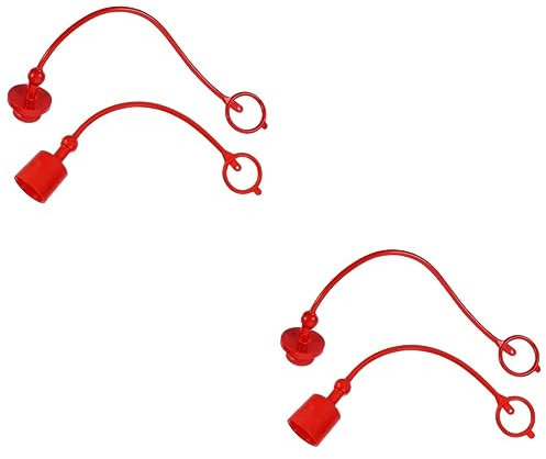Gatuida 4 Sätze Staubkappe für Schnellkupplung vielseitig hydraulische Abdeckungen Hydraulische Staubabdeckungen hydraulische Staubkappen Elastizität Deckel Gummi Kappe