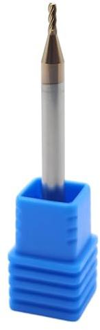 Hartmetallfräser - VHM Fräser Metall mit 1.5mm Schaft - Hartmetall Frässtifte - Metallfräser Zum Fräsen von Materialien mit einer Härte von bis zu 55 HRC