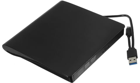 MOLUCKFU Type-c External Optical Drive Cd Dvd Burner for External Cd Dvd Player Fast Transmission Stable Playback Strong Compatibility Easy to Use Convenient Storage