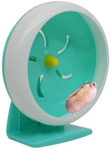 GKYZBB Hamster Wheel, 7 inch Silent Hamster Exercise Running Wheel with Stand,Pet Small Animals Exercise Running Toys,Adjustable Quiet Spinner for Guinea Pigs, Sugar Gliders, Gerbils