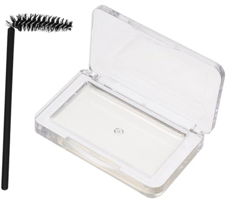 VALICLUD Savonnette à Sourcils en Acrylique Non Irritant pour Fixation et Modelage des Sourcils, 1 Set Transparent Brosse pour Maquillage Naturel