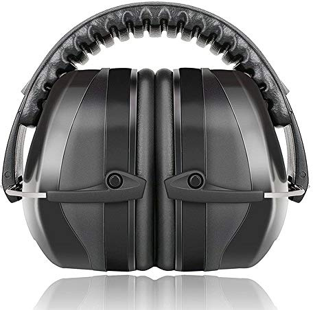 SAYESON Noise Reduction Safety Ear Muffs, Adjustable Headband Professional Ear Defenders, Shooting Hearing Protector Earmuffs