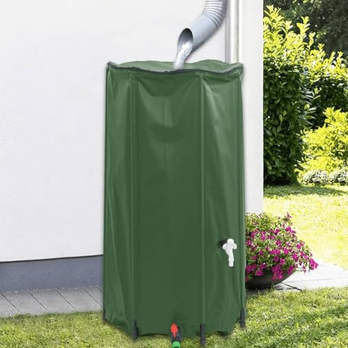 Snsowed Serbatoio Acqua con Rubinetto Pieghevole 100 L in PVC,Bidone per la Raccolta dell'Acqua Piovana,Serbatoio Cisterna Raccolta Acqua-156009