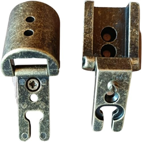 Set 2/4 Cerniere Anticata per Armadi | CP35 | Stile Arte Povera Bronzato | Scodellino 27mm | Finitura Vintage Mobili (2)