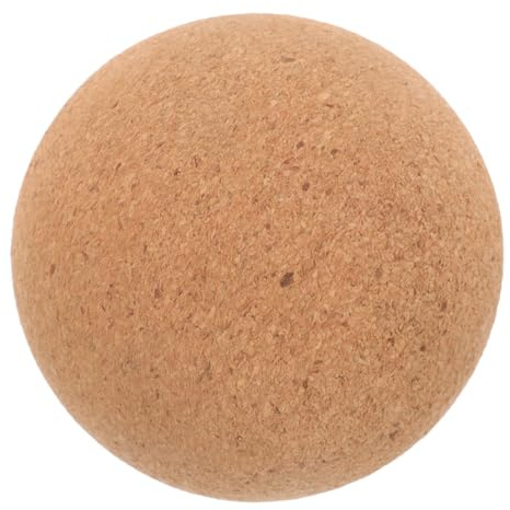 Kisangel Kork-massageball für Yoga Kleiner Faszienrolle zum Massieren von Muskelverspannungen Nackenmassagegerät aus Natürlichem Kork Wiederverwendbar und Formstabil für Fitness