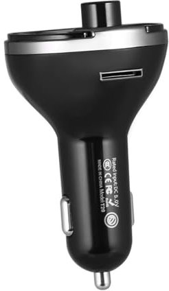 Gatuida Trasmettitore Fm Per Auto Con Microfono Integrato e Soppressione Rumore Avanzata Car Kit Vivavoce Con Porte Usb Per Ricarica Veloce Compatibile Smartphone Frequenza Estesa Mhz