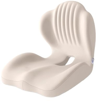 Coussins de siège intégrés en forme de L en mousse à mémoire avec support lombaire, coussin orthopédique pour chaise de bureau, coussin ergonomique pour le dos et les sièges pour la maison, la voiture