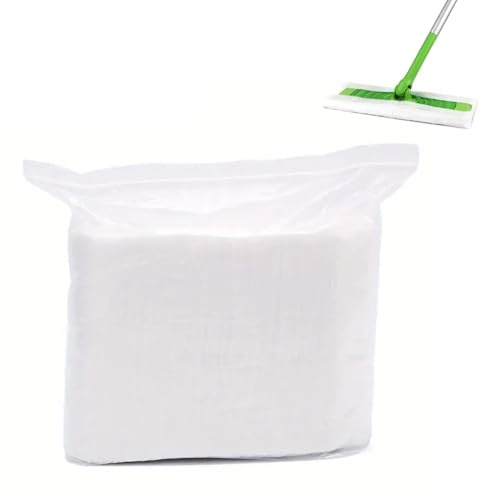 Hinapan Trockenkehrtücher, Kompatibel mit Sweeper, Einweg Staubmop Pads, Zur Schnellen und Einfachen Reinigung von Staub, Tierhaaren und Allergenen, Für Alle Bodenoberflächen (100)