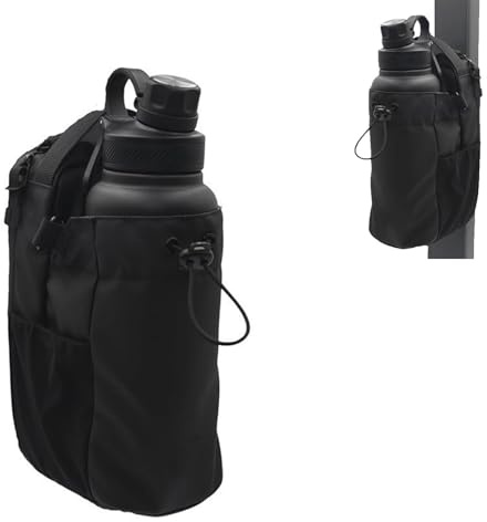 FLORAE Sac MagnéTique Sport, Avec BandoulièRe Ajustable, Fixation AimantéE, Sac Banane Gym, Musculation Accessoires De Fitness Pour Hommes Et Femmes, Salle De Sport, Voyages, Et Sport (Noir)