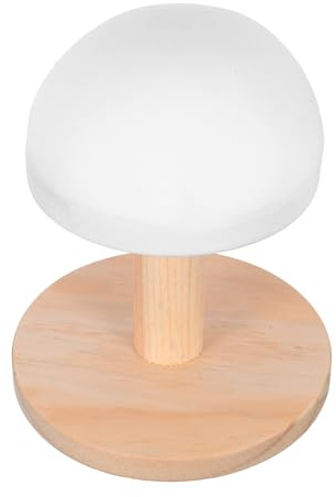 Mini Tabla de Planchar de Madera para Puños, Sombreros y Sujetadores | Base Redonda, Diseño Compacto, Uso en Casas Pequeñas y Espacios Reducidos, con Funda de Color Claro