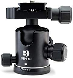 Benro B1 Triple Action Ballhead with PU60 Plate.