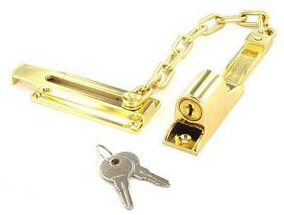 Securit 2 x vermessingte Türkette.