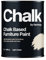 Hemway - Chalk Based Furniture Paint - Light Cream 1 L | Chalky Matt Shabby Chic Finish for Interior & Exterior Home Decor | Quick Dry & All-in-one