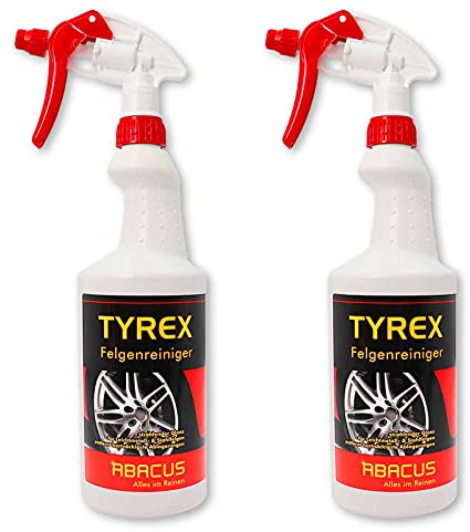 ABACUS® Felgenreiniger 2x 750 ml (7729.2) - Frei von Salzsäure Alufelgen Stahlfelgen Leichtmetallfelgen Tyrex