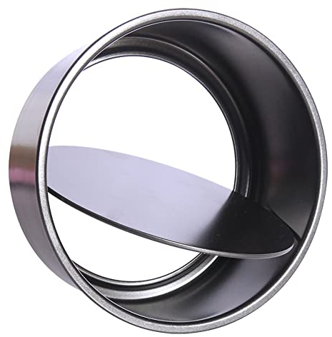 CANDeal Non-Stick Deep Carbon Steel Round Cake Pan With Removable Bottom For Wedding/Birthday/Christmas Cake Baking Round Cake Tin Set With Loose Base (8 inch)