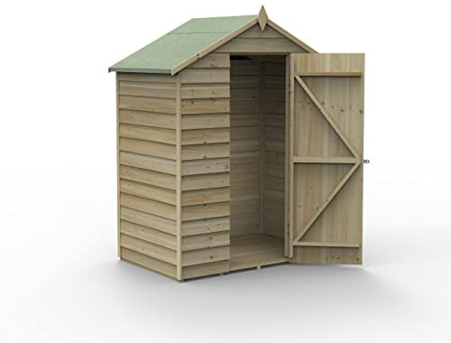 Forest Garden 4LIFE Apex Shed 5x3 - Single Door - No Window