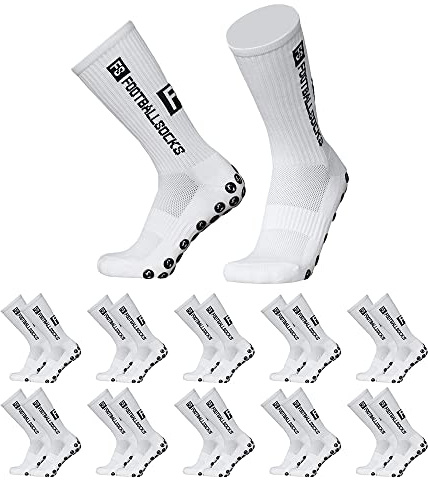 Lixada Fußballsocken Herren Kinder Unisex Socks Sportsocken Kompressionssocken Anti-Rutsch-Schnelltrocknende für Fußball Basketball Radfahren Bergsteigen Marathons,39-46