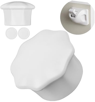 Chiave magnetica di ricambio per serratura di sicurezza per bambini, confezione da 2, in bianco, per serratura di sicurezza per armadi e cassetti, chiave per serratura magnetica per bambini