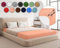 Sesto Senso Lenzuolo con Angoli 180x200 Rosa Spugna Frotte 100% Cotone