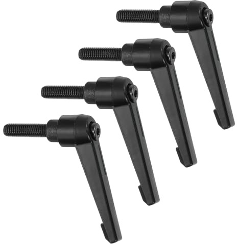 QUARKZMAN 4 Stück Klemmhebel Griff, M8*25 Verstellbarer Maschinengriffe, Männliches Gewinde DruckknopfKlemmschraube Knöpfe Kohlenstoffstahl für Werkzeugmaschinen Geräte