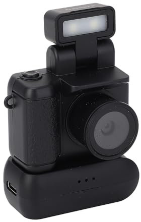 Appareil photo vintage 1080P - Appareil photo numérique compact avec écran LCD coloré - Porte-clés portable - Pour les voyages - Pour les adolescents et les étudiants