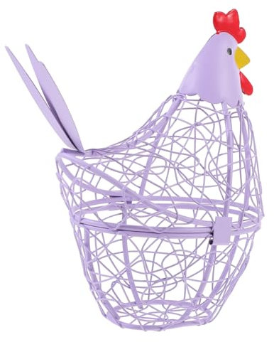 FUNNETOYU Egg House for Kitchen Chicken Egg Storage Multi-function Decorative Basket