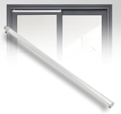 oiakus Chiudiporta Scorrevole Automatico, chiudiporta Scorrevole Slideback, Ammortizzatore Pneumatico Silenzioso, velocità di Scorrimento Regolabile, Lega di Alluminio per Porte di Larghezza Compresa