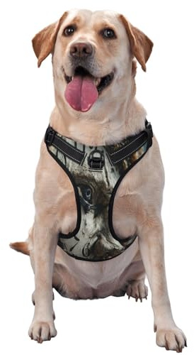 Clock Man Hundegeschirr für kleine, mittelgroße und große Hunde, verstellbar, atmungsaktiv, mit Schnellverschluss-Schnallen