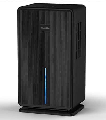 Portable Dehumidifiers for Home with Large 3200ml Water Tank, Digital Humidity Display, Ultra-quiet, Energy-efficient Auto Defrost, Energy-Saving Design, Ideal for Bedroom, Bathroom, Basement