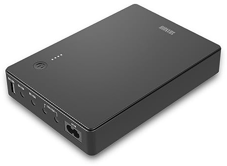 Shanqiu Mini UPS Alimentation sans interruption pour routeur, modem, caméra avec entrée AC Sortie USB 5 V CC 5 V 9 V 12 V 3 A (74 Wh)