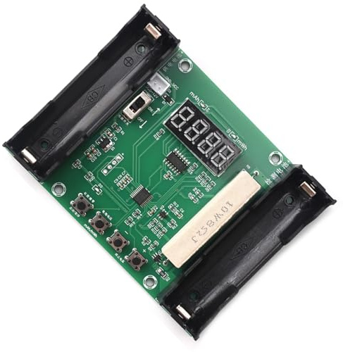 Two Wire Way 18650 Battery Tester with Auto Charges Discharge Function & Adjustable 1A Current for Industrial Use Small Battery Testing Module