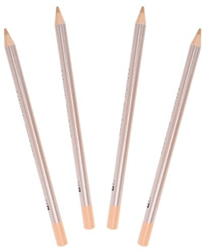 Stylo Correcteur de Maquillage en Bois 4 Pièces pour Visage | Crayons Correcteurs de Taches, Lot Réutilisable, Léger et Facile à Remplir, pour Artistes et Débutants
