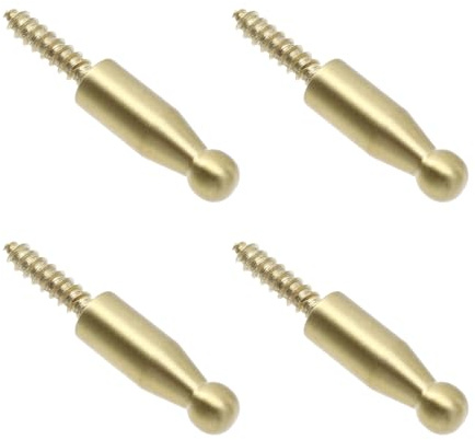 SUPVOX Lot de 4 Crochets Simples en Laiton Massif, Finition Poli, Patères Murales Robustes Cuisine, Salle de Bain et Vestiaire, Support Fiable pour Manteaux et Accessoires, Cintres