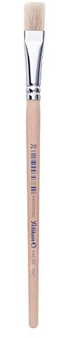Pelikan Borstenpinsel Sorte 613F, Grösse 20, 1 Stück | Pelikan Borstenpinsel Sorte 613F Grösse 20, ideal für Schule & Malen